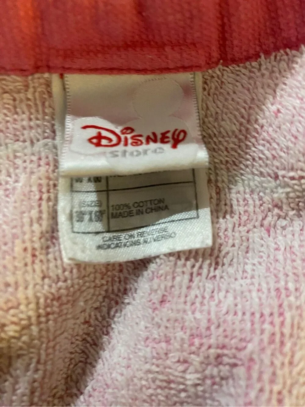 VTG Disney store, Aurora, Cinderella snow white princess 100% cotton beach towel